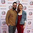 Ray Chase and wife Julia Mcilvaine at Demon Slayer Premiere at Orpheum Theater
