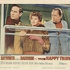 Rita Hayworth, Rex Harrison, and Joseph Wiseman in The Happy Thieves (1961)