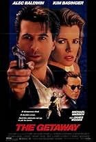Kim Basinger, James Woods, Alec Baldwin, Philip Seymour Hoffman, and Michael Madsen in The Getaway (1994)
