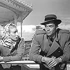Dirk Bogarde and Susan Shaw in Five Angles on Murder (1950)