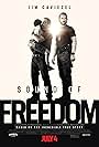 Mira Sorvino, Jim Caviezel, and Bill Camp in Sound of Freedom (2023)