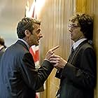Peter Capaldi and Chris Addison in In the Loop (2009)