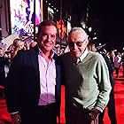 Executive producers Stan Lee (R) and Charles Newirth attend The Los Angeles World Premiere of Marvel Studios "Doctor Strange in Hollywood, CA on Oct. 20th, 2016
