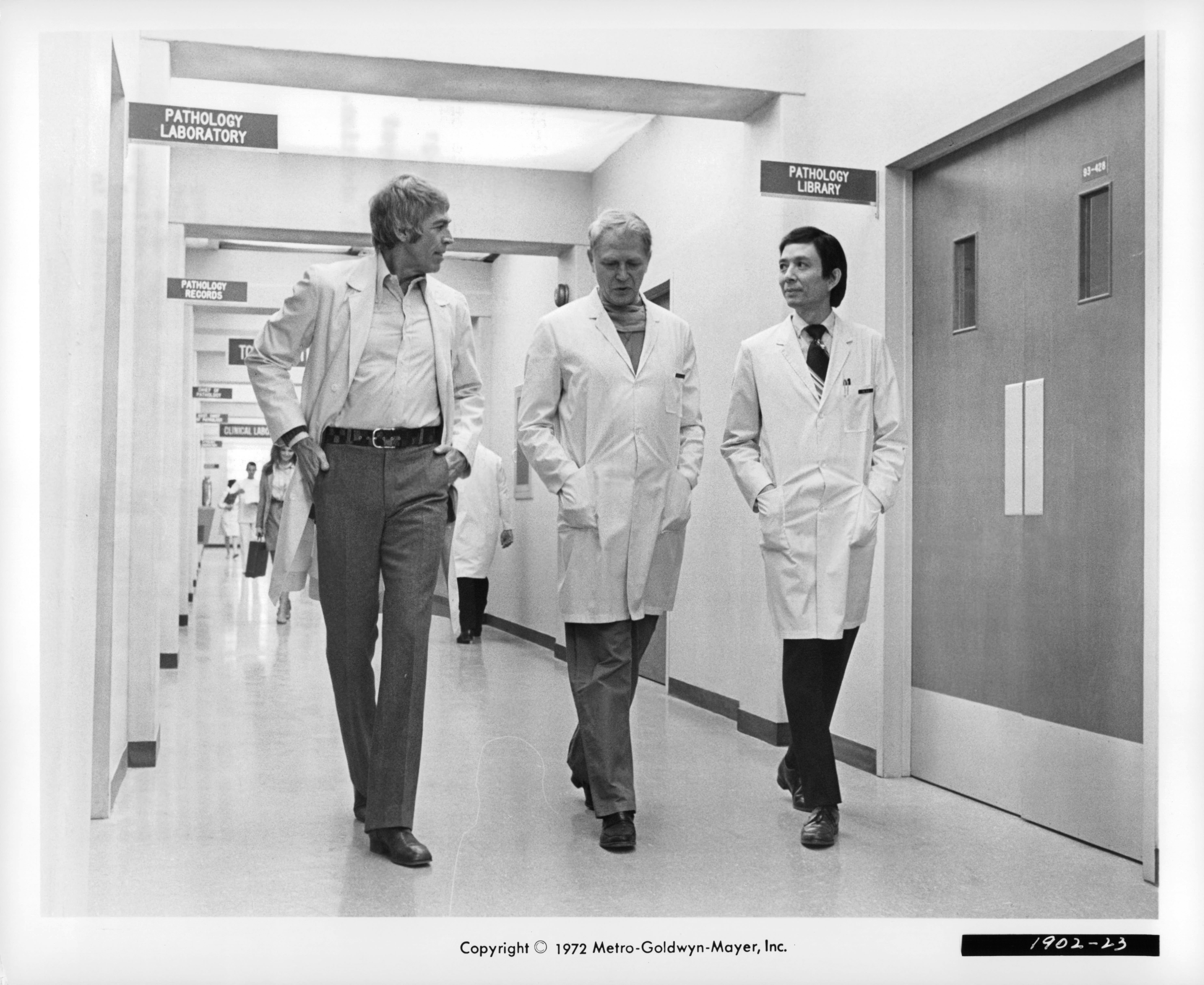 James Coburn, James Hong, and Dan O'Herlihy in The Carey Treatment (1972)