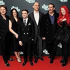 Ciarán Hinds, Shaun Dooley, Daniel Radcliffe, Jane Goldman, Liz White, and James Watkins at an event for The Woman in Black (2012)