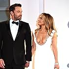 Jennifer Lopez and Ben Affleck at an event for The Last Duel (2021)