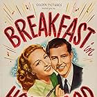 Spike Jones, Tom Breneman, Bonita Granville, Red Ingle, Del Porter, and Edward Ryan in Breakfast in Hollywood (1946)