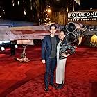 Harry Shum Jr. and Shelby Rabara at an event for Rogue One: A Star Wars Story (2016)