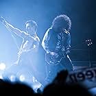 Rami Malek and Gwilym Lee in Bohemian Rhapsody (2018)