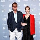 Aaron Sorkin and Jessica Chastain at an event for Molly's Game (2017)