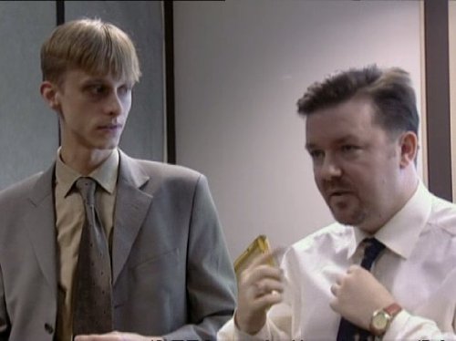 Mackenzie Crook and Ricky Gervais in The Office (2001)