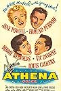 Debbie Reynolds, Jane Powell, Vic Damone, and Edmund Purdom in Athena (1954)