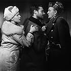 Eva Bartok, Hannes Messemer, and Walther Reyer in Der Arzt von Stalingrad (1958)