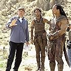 Grant Heslov, Dwayne Johnson, and Chuck Russell in The Scorpion King (2002)