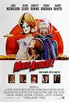 Pierce Brosnan, Jack Nicholson, Glenn Close, Danny DeVito, and Annette Bening in Mars Attacks! (1996)
