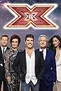Dermot O'Leary, Sharon Osbourne, Nicole Scherzinger, Simon Cowell, and Louis Walsh in The X Factor UK (2004)