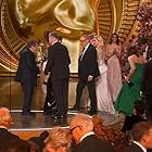 Al Pacino, Cillian Murphy, Christopher Nolan, Emma Thomas, Ludwig Göransson, and Florence Pugh in The Oscars (2024)