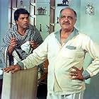 Dharmendra and Om Prakash in Chupke Chupke (1975)