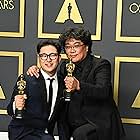 Bong Joon Ho and Han Jin-won at an event for The Oscars (2020)