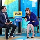 Bryce Dallas Howard and Dave Karger at an event for Dads (2019)