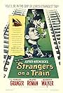 Farley Granger, Ruth Roman, and Robert Walker in Strangers on a Train (1951)