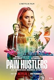 Chris Evans and Emily Blunt in Pain Hustlers (2023)