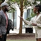 Lamorne Morris and Sasheer Zamata in A Knight in the Park (2022)