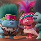 Justin Timberlake, Anna Kendrick, and Eric Andre in Trolls Band Together (2023)