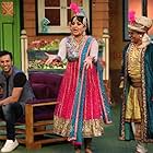 Paresh Ganatra, Upasana Singh, and Salim Merchant in The Kapil Sharma Show (2016)