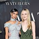 Dakota Fanning and Ishana Shyamalan at an event for The Watchers (2024)