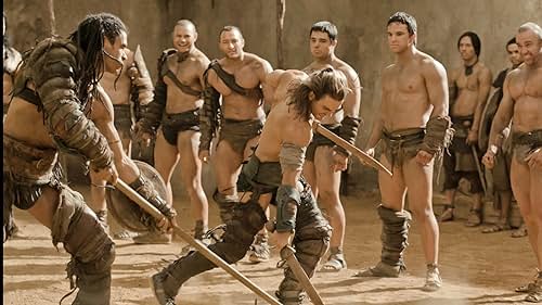 Shane Rangi, Dustin Clare, Antonio Te Maioha, and Ioane King in Spartacus: Gods of the Arena (2011)