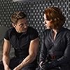 Scarlett Johansson and Jeremy Renner in The Avengers (2012)