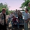 Kiefer Sutherland, Bradley Gregg, Gary Riley, and Casey Siemaszko in Stand by Me (1986)