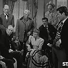 Frank Gerstle, Stacy Harris, Hugh O'Brian, Damian O'Flynn, Randy Stuart, and Morgan Woodward in The Life and Legend of Wyatt Earp (1955)