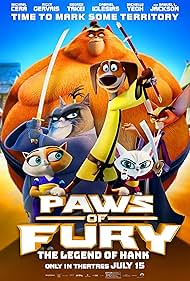 Samuel L. Jackson, Michelle Yeoh, Djimon Hounsou, Michael Cera, Ricky Gervais, and Kylie Kuioka in Paws of Fury: The Legend of Hank (2022)