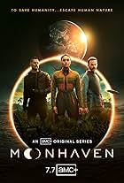 Joe Manganiello, Dominic Monaghan, and Emma McDonald in Moonhaven (2022)