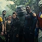 Sylvester Stallone, Stephen Blackehart, Alice Braga, Idris Elba, John Cena, and Joel Kinnaman in The Suicide Squad (2021)