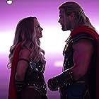 Natalie Portman and Chris Hemsworth in Thor: Love and Thunder (2022)