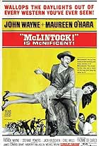 Maureen O'Hara, John Wayne, Stefanie Powers, and Patrick Wayne in McLintock! (1963)