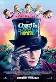 Johnny Depp, Freddie Highmore, AnnaSophia Robb, Julia Winter, Jordan Fry, and Philip Wiegratz in Charlie and the Chocolate Factory (2005)