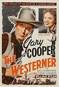 Gary Cooper, Walter Brennan, and Doris Davenport in The Westerner (1940)