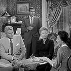 Raymond Burr, Adam West, Barbara Hale, William Hopper, Josephine Hutchinson, and Enid Jaynes in Perry Mason (1957)