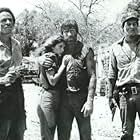 (l to r) Leon Isaac Kennedy, Dana Kimmell, Chuck Norris, and Robert Beltran in "Lone Wolf McQuade"