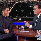 Stephen Colbert and Trevor Noah in The Late Show with Stephen Colbert (2015)