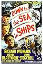 Lionel Barrymore, Dean Stockwell, and Richard Widmark in Down to the Sea in Ships (1949)