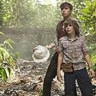 Ty Simpkins and Nick Robinson in Jurassic World (2015)