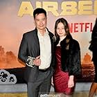 Matt Yang King and Guest at the Avatar: The Last Airbender Premiere
