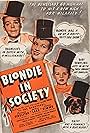 Arthur Lake, Larry Simms, Penny Singleton, and Daisy in Blondie in Society (1941)
