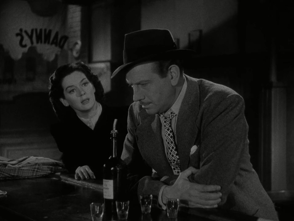 Melvyn Douglas and Rosalind Russell in The Guilt of Janet Ames (1947)