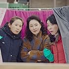 Kim Jung-nan, Cha Cheong-hwa, and Kim Sun-young in Crash Landing on You (2019)